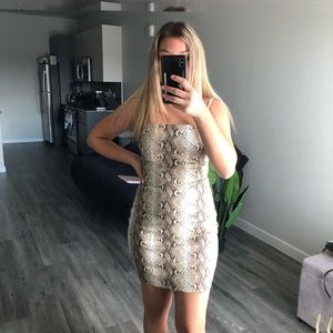 Tiger Mist Viper Dress snakeskin print size medium